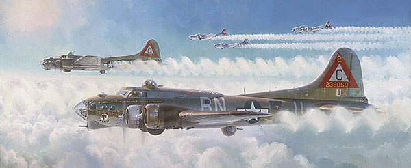 "Schweinfurt Again" - Keith Ferris - B-17 Flying Fortress World War II Art